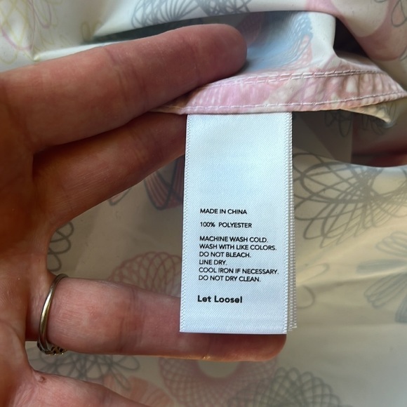 KATE SPADE Saturday Rain Poncho Spirograph Print NWT One Size - Picture 7 of 15